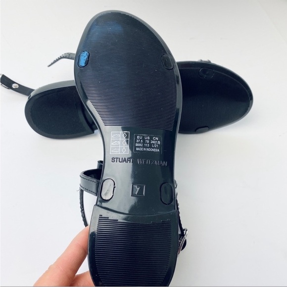 Stuart Weitzman jelly bow T-strap sandals - Picture 4 of 4